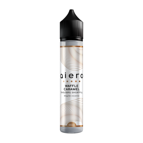 Aiero Caramel Waffle (Zero Nicotine) e-liquid bottle
