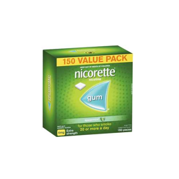Nicorette Quit Smoking Gum 4mg Extra Strength Spearmint (150 pack)
