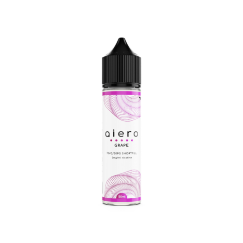 Aiero Grape (Zero Nicotine) e-liquid bottle